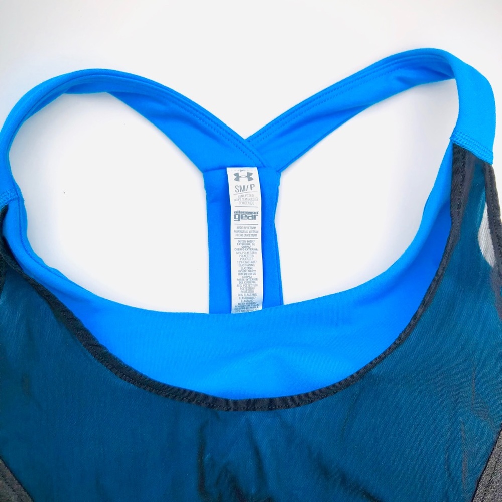 NWOT Under Armour Workout Tank Top with Sports Bra - Picture 7 of 12